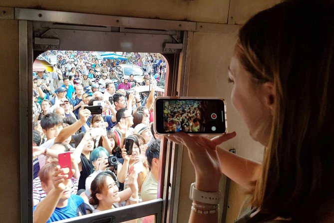Floating & Railway Market and Coconut Farm Tour [Optional Luxury] - Mae Klong Railway Market and the famous train passage