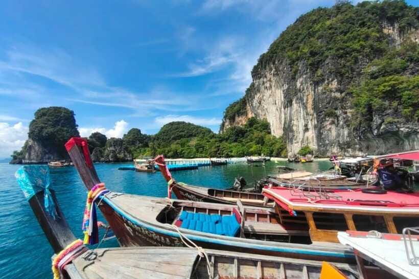 From Ao Nang Hong Island Longtail Cruise with Sunset Dinner - Koh Raeng and the glowing plankton
