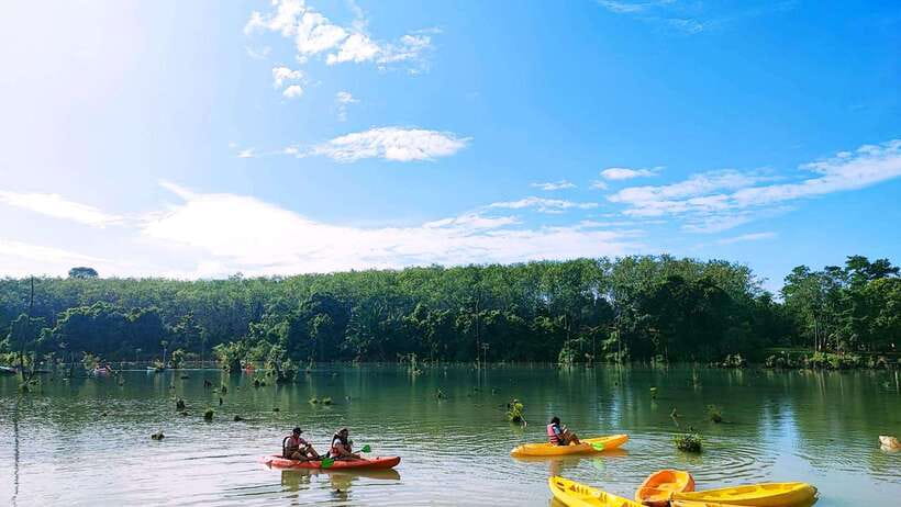 From Ao Nang: Kayaking at Klong Rud with Hotel Transfers - Swimming in clear Klong Nam Sai