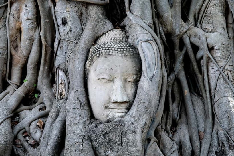 From Bangkok: Ayutthaya Heritage Tour with Sunset Boat Ride - Wat Yai Chai Mongkhon and its tall chedi