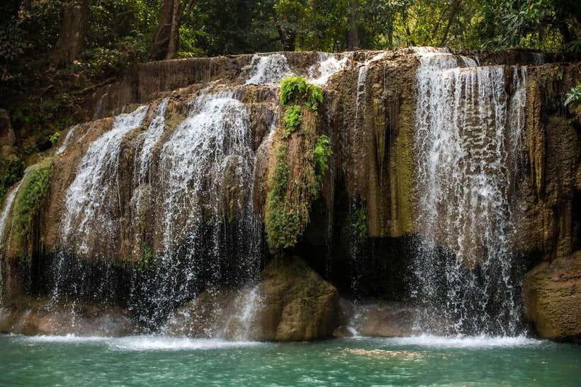 From Bangkok: Erawan Park & Kanchanaburi Small-Group Tour - Erawan National Park and the seven waterfall levels