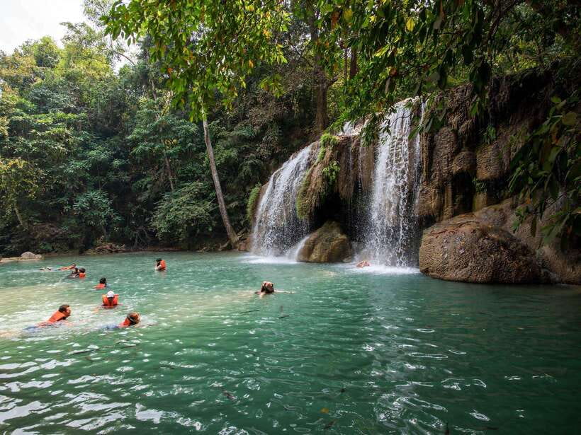 From Bangkok: Erawan Park & Kanchanaburi Small-Group Tour - How much time do you really get at Erawan?