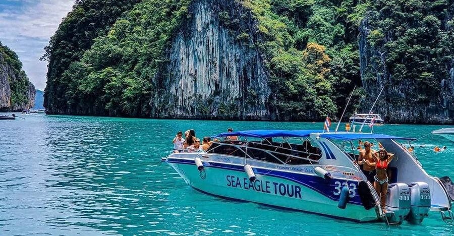 From Krabi: Phi Phi Islands Speedboat Day Tour - Pileh Lagoon and Phi Phi Leh snorkeling