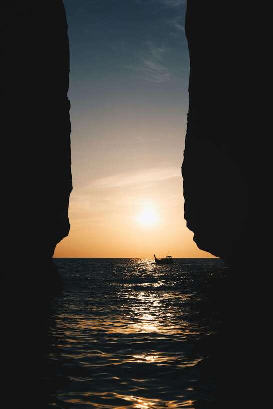 From Phi Phi: Full Day by Longtail Boat with Sunset - Bamboo Island gives you a proper beach break