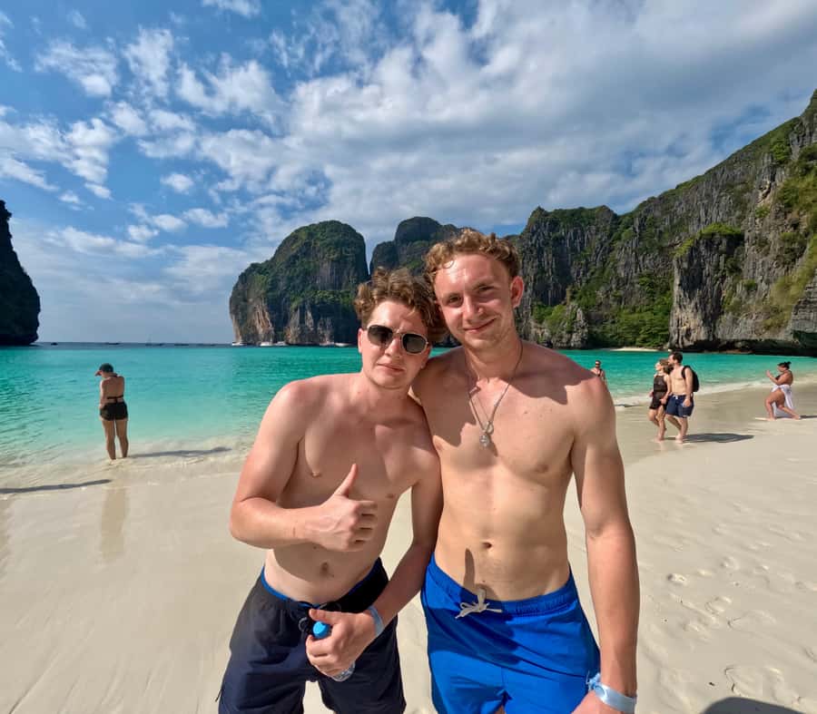 From Phi Phi Island: Maya Bay Sunset & Plankton by Speedboat - Maya Bay in the late afternoon