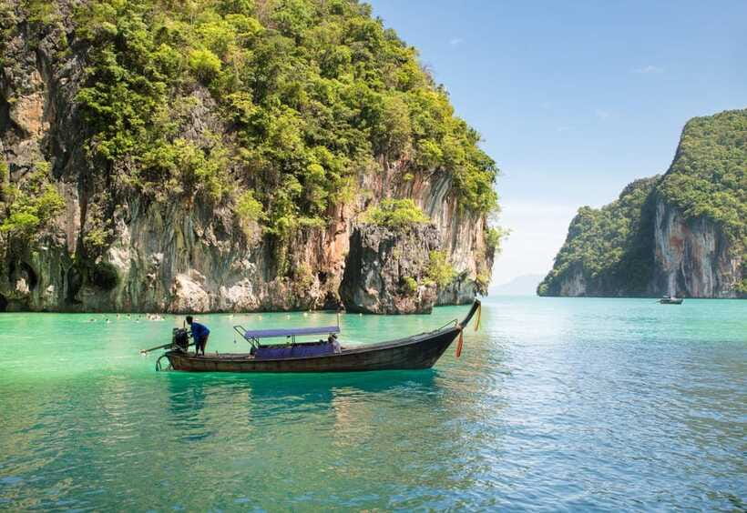 From Phi Phi islands: Phi Phi, Maya Area by longtail Boat - Viking Cave and Loh Samah Bay