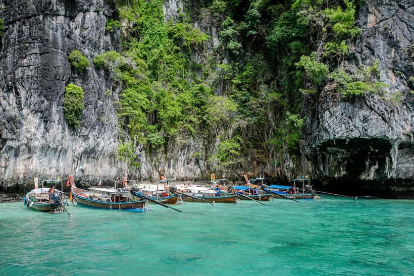 From Phi Phi : Splash & Explore – Half-Day Tour By longtail - Loh Samah Bay and the state of the coral