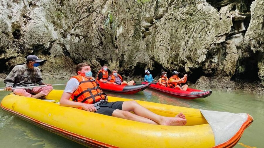 From Phuket: Phang Nga Bay and Canoeing Tour by Big Boat - Hong Island and quiet inner seas