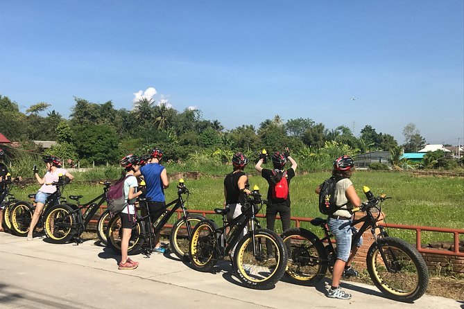 Half-day E-bike Countryside and rice paddies (flat land, GUIDED) - Wat Ton Kwen and the old Lanna style