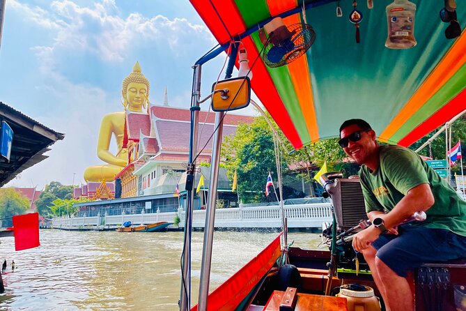 Hidden Bangkok Longtail Boat Tour to Big Buddha&Canal Life 2hrs - From the canals to Wat Arun on the Chao Phraya