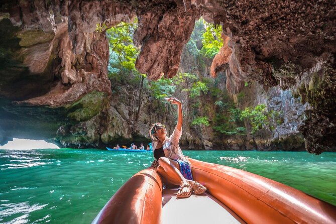 James Bond Island Adventure Tour from Khao Lak including Sea Canoeing & Lunch - Sea canoeing at Lod Cave
