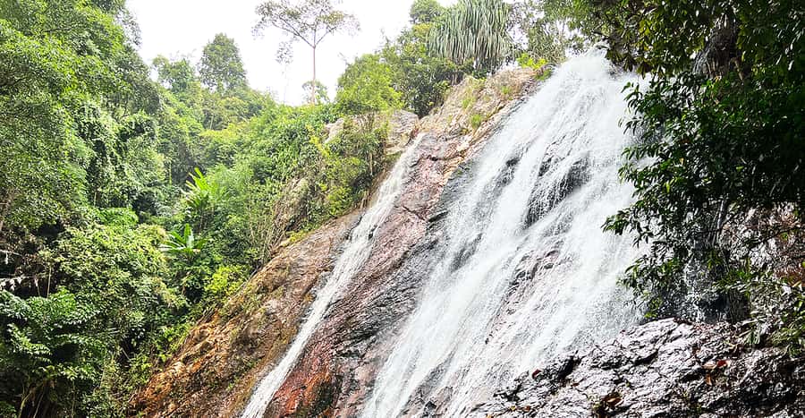 Jeep Tour Koh Samui Jungle Safari Full Day Adventure - The Waterfall Stop Gives You a Change of Pace
