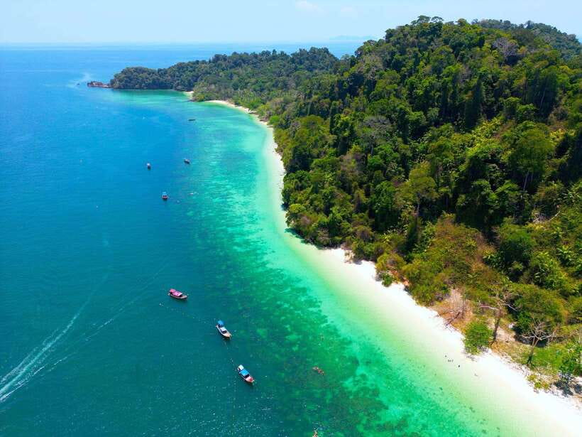 Koh Lanta: 4 Islands, Emerald Cave & Koh Kradan by Speedboat - Early pickup from Koh Lanta Yai