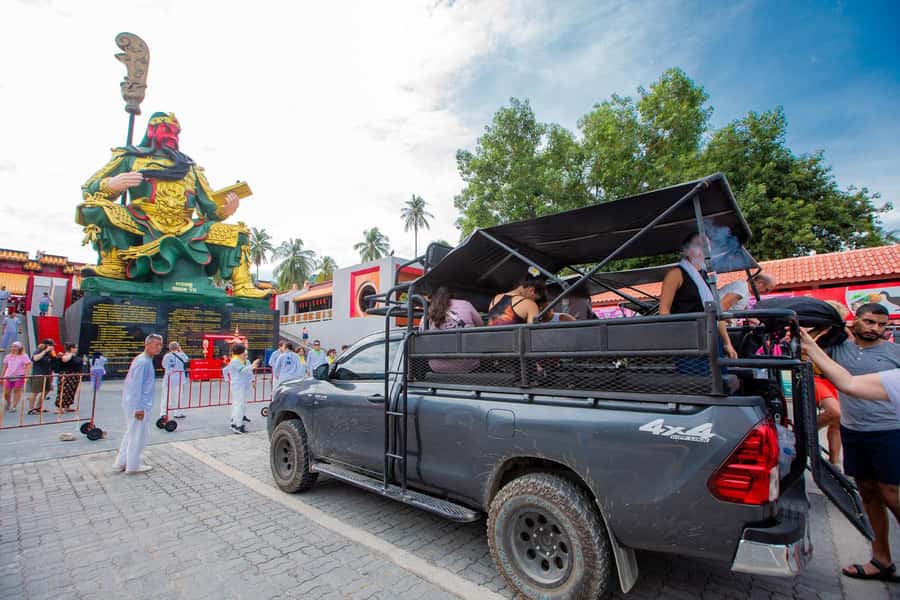 Koh Samui Adventure: Hidden Gems & 4x4 Safari Tour /w Lunch - Wat Teepangkorn reaches the island’s highest points