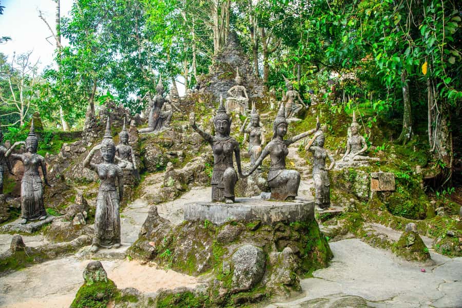 Koh Samui: Elephant Sanctuary and Jungle Tour with Lunch - Wat Teepangkorn and Koh Samui from above