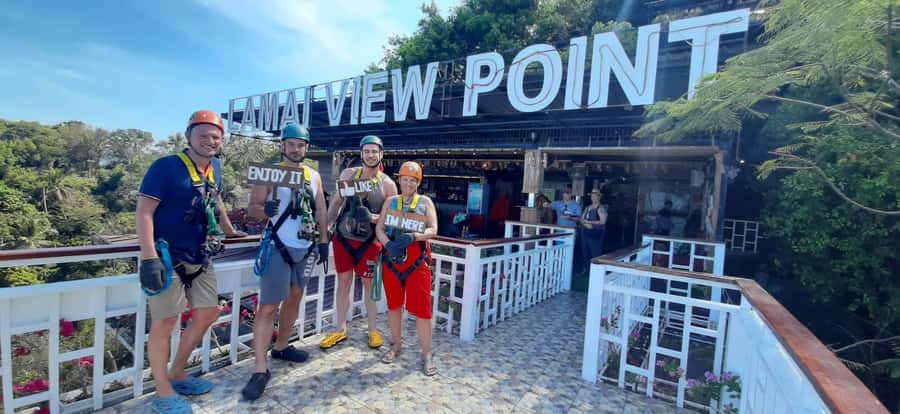 Koh Samui: Zipline Experience of Lamai Viewpoint - The short walk to Valentine Stone