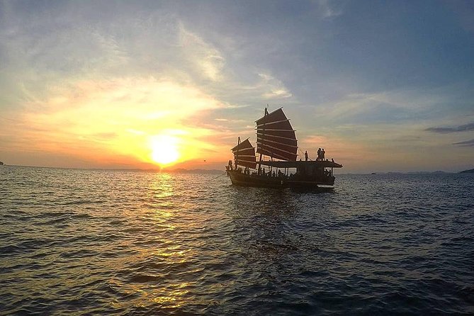 Krabi 4 Island Sunset Snorkeling Cruise + Bioluminescent Swim - Poda Island, sunset, and the Thai buffet