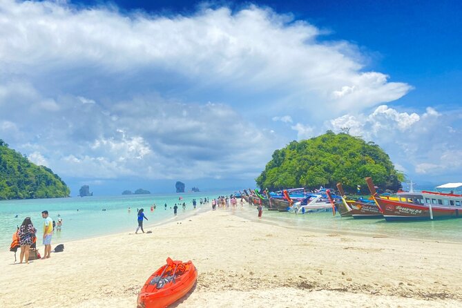 Krabi 7 Islands Snorkeling & Plankton Night by Big Longtail Boat - Poda Island, the long beach break