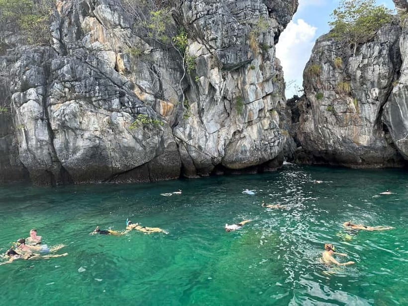 Krabi: 7 Islands Sunset by Longtail Boat with Snorkeling - Koh Raeng and the glowing water after sunset