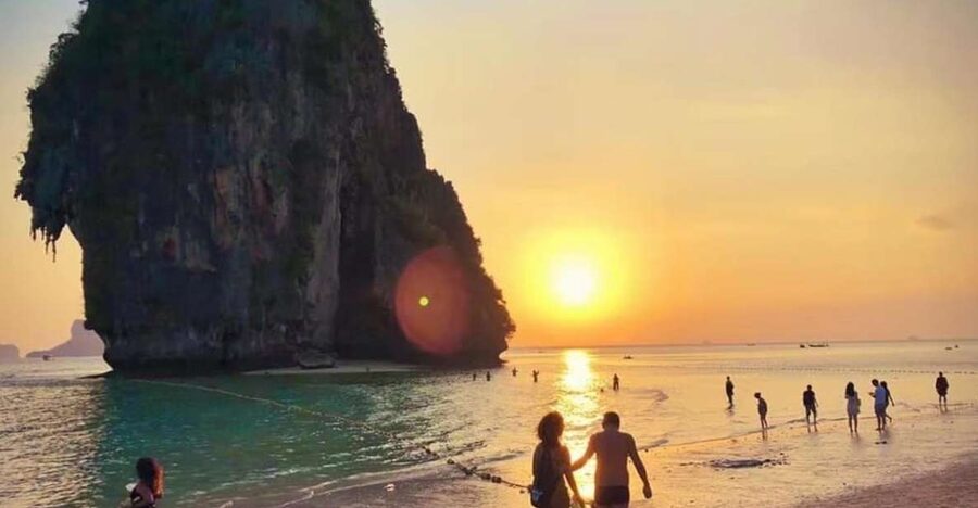 Krabi: 7 Islands Sunset Hopping Cruise with BBQ & Plankton - Phra Nang Cave and Beach: a gentle first stop