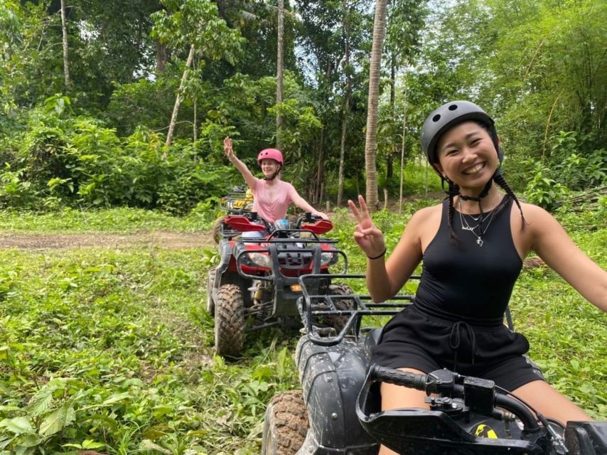 Krabi ATV adventure drive 30mins - Following the tree-lined off-road trail
