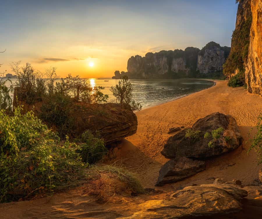 Krabi: Bioluminescent Plankton, Snorkeling & Sunset Tour - Phra Nang Cave Shrine From the Water