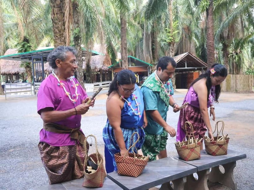 Krabi: Elephant Feeding Program with Traditional Thai Dress - Feeding time with the elephants