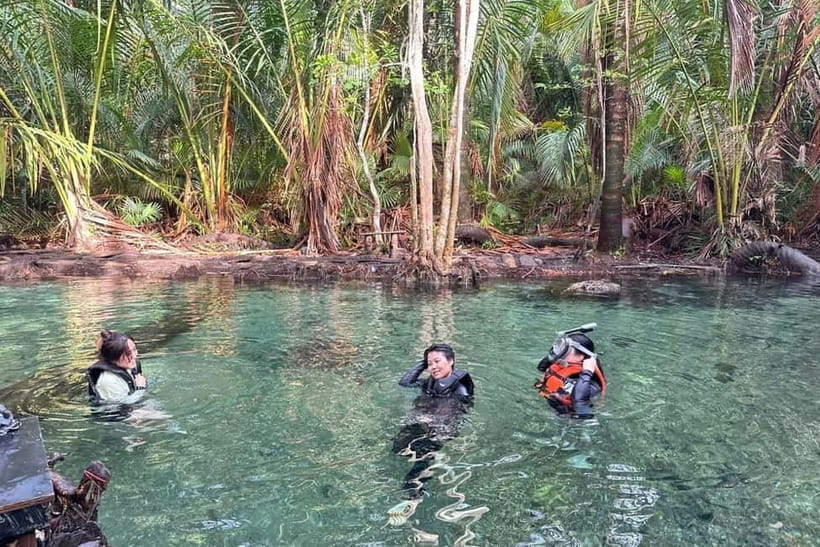Krabi: Emerald Pool, Hot Springs, and Kayaking Tour - A warm soak at the Hot Spring Waterfall