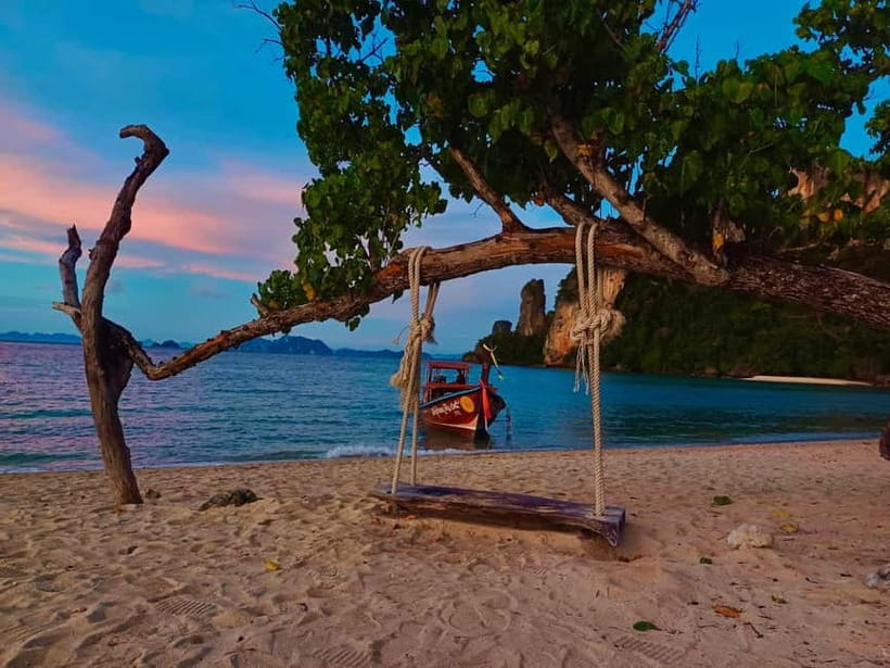 Krabi: Hong Island & Ko Pak Bia Tour with Sunset Dinner - Pickup from six Krabi area locations