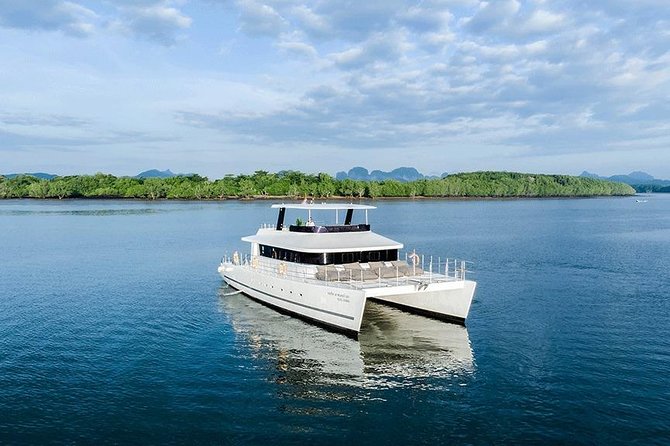 Krabi Hong Islands Sunset Party Catamaran Cruise - Sailing past Railay Bay and Phra Nang Cave