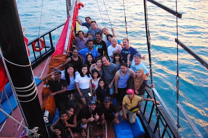 Krabi Private Snorkeling Cruise with Bioluminescent Night Snorkel - Poda Island: white sand and roof-deck time