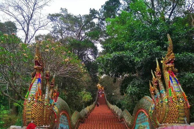 Lady Driver and Guide - Wat Pha Lat, a jungle temple with a quiet finish