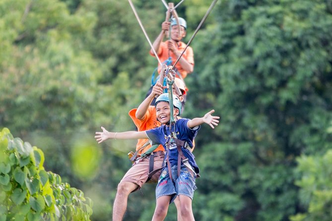 Lamai Viewpoint Zip lining with Cable Car and Panoramic View - The Funny Fish Spa: Strange, Quick, and Amusing