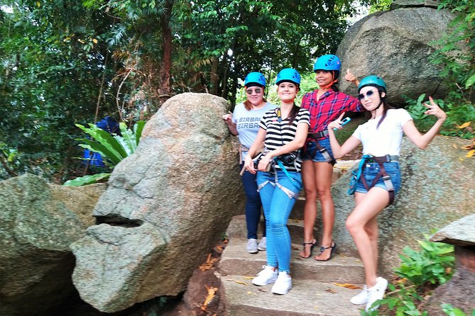 Lamai Viewpoint Zip lining with Cable Car and Panoramic View - Arriving at Lamai Viewpoint and Heart Stone