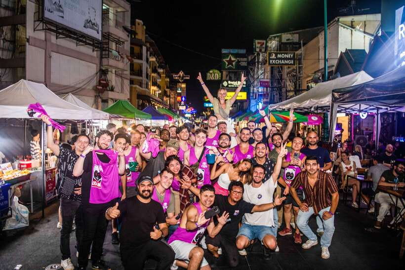 Mad Monkey Bangkok Pub Crawl - 10:30 PM: Heading to Khao San Road
