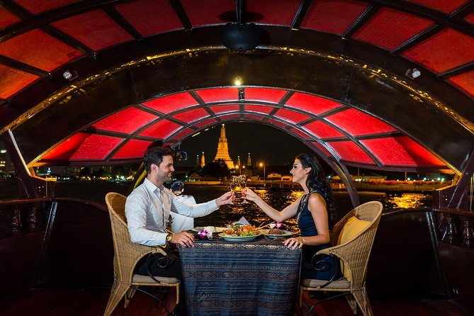 Manohra 5-Star Luxury Dinner Cruise with Pre-Canapés in Bangkok - The four-course Thai dinner