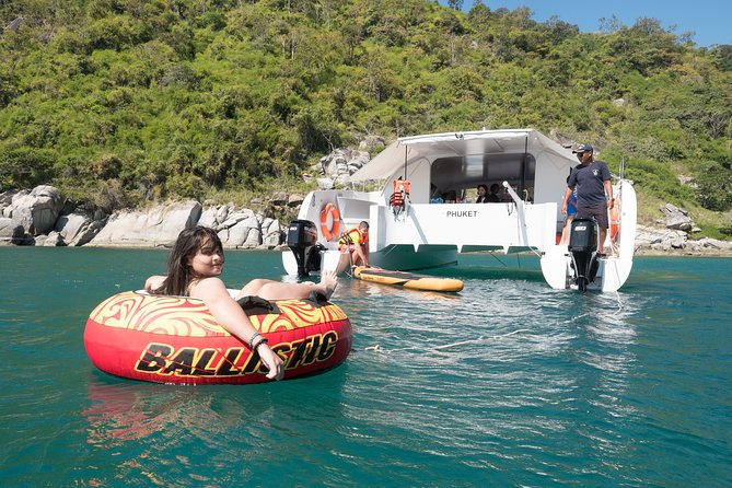 New Power catamaran for Phang Nga and Phi Phi island excursions - The price: expensive alone, more reasonable when shared