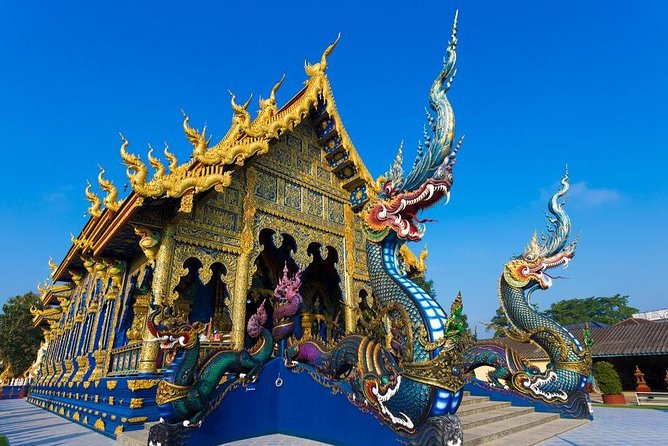One Day Tour Chiang Rai(White Temple , Blue Temple, Black House) Private Tour - Wat Rong Seur Ten, the Blue Temple