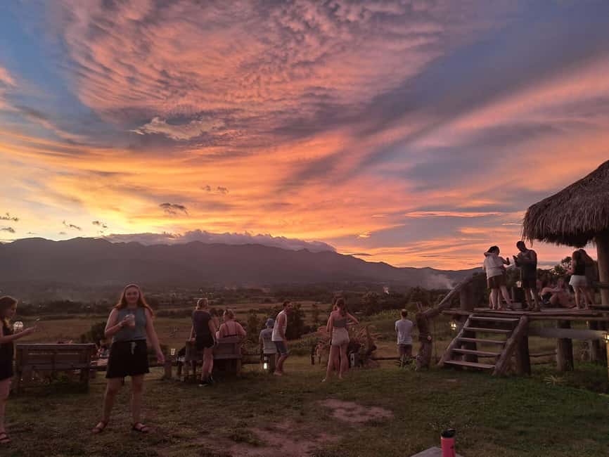 Pai: Sunset Tour with Yun Lai, Pai Canyon, Two Huts - Two Huts and the final sunset stop