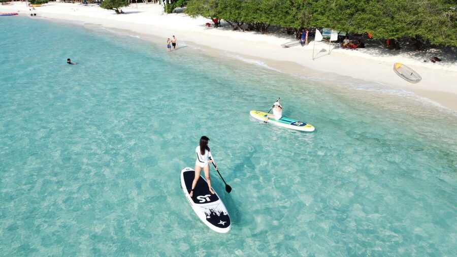 Pattaya Island Trip With Drone Photo and lunch,Nature Beach - Kayaking, paddleboarding, and the waterslide