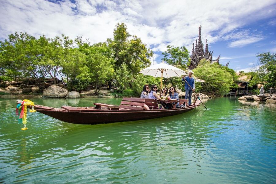 Pattaya: The Sanctuary of Truth Discounted Admission Ticket - First sight of the wooden castle