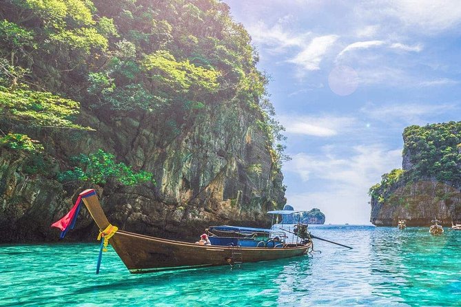 Phi Phi Island Big Boat Tour – Snorkeling, Beaches & Scenic Views - Maya Bay, Monkey Beach, and Viking Cave from the boat