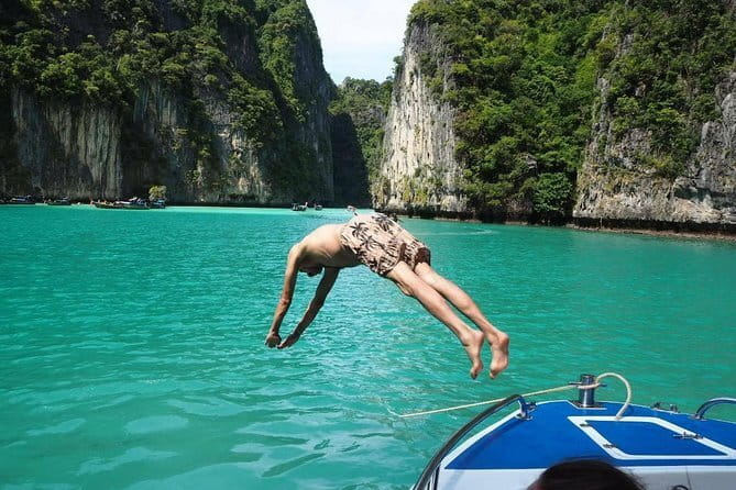 Phi Phi with Maya and Bamboo Island Day Trip by Speedboat - Pileh Lagoon is made for swimming