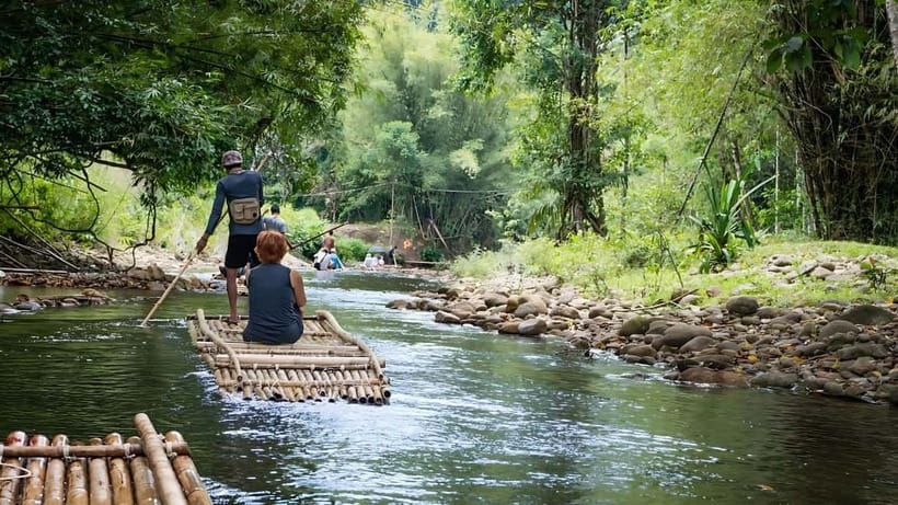 Phuket: Bamboo Rafting & ATV Ride (Optional) - Bamboo rafting on the Khao Lak river