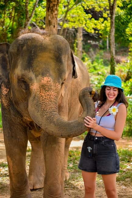 Phuket:Beach walk with elephants, rain & care. 2.5 hours - Making vitamin balls for elephant care