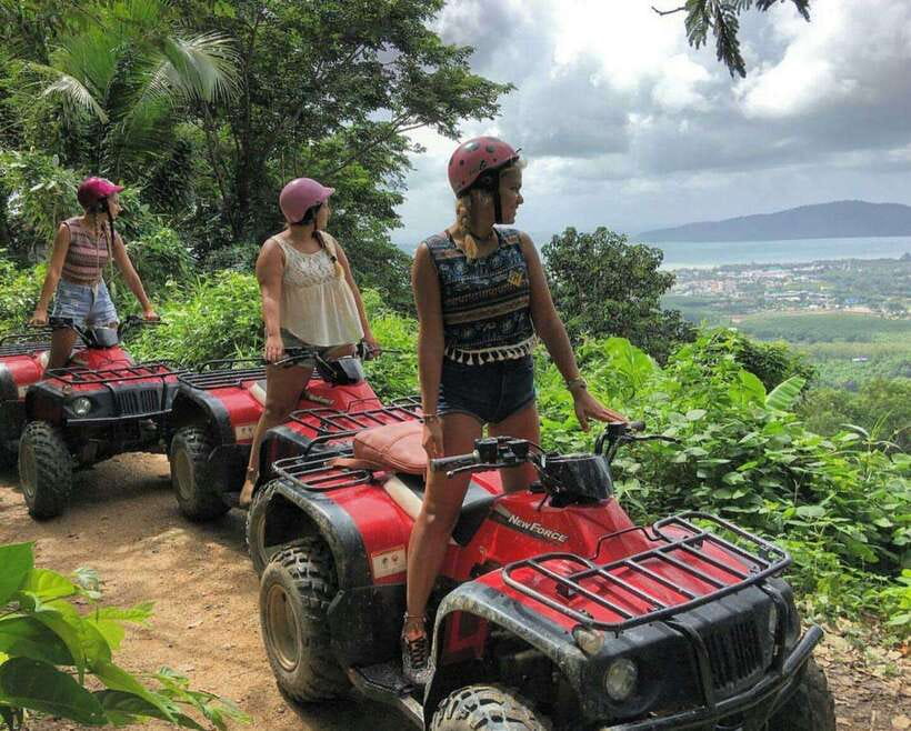 Phuket: Big Buddha Viewpoint ATV Tour and Zipline Adventure - Learning the ATV before the jungle route