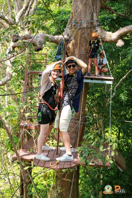 Phuket: Erawan Zipline Adventure with Ocean Views in Patong - Refreshments and the end of the visit