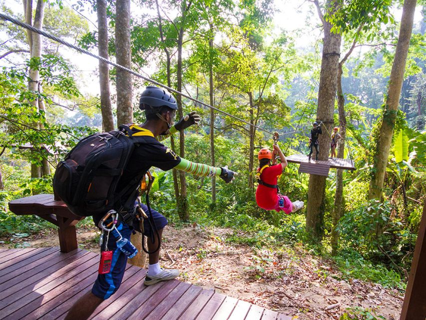 Phuket: Hanuman World Zip Line Adventure - The skywalk and lunch add a slower finish