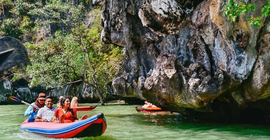 Phuket: James Bond Island Longtail Boat and Sea Canoe Tour - Sea canoeing around Talu Island