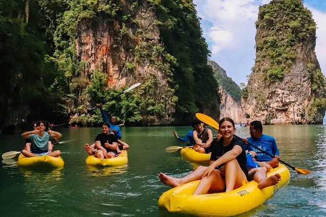 Phuket: James Bond Island & Phang Nga Bay Sunset Luxury Yacht - Canoeing and the floating krathong at Hong Island